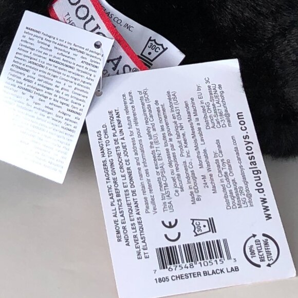 New w/Tag Douglas Plush Dog Black Lab Chester Stuffed Animal - Picture 10 of 14